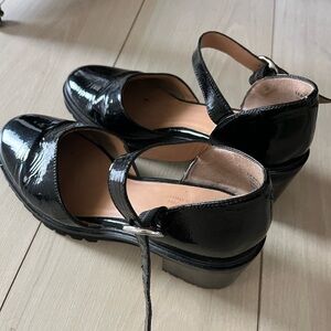 Seychelles Black Flats with Mary Jane Strap